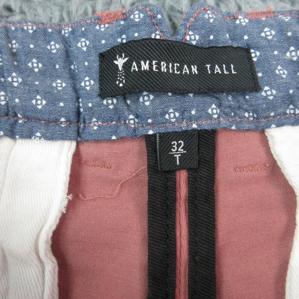 American Tall Shorts Mens 32T Pink Chino Flat Front Casual Big & Tall 31x12* NWT